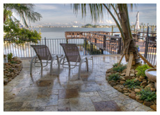 terrace with boca ciego bay water view